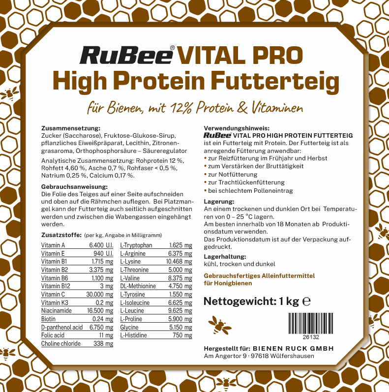 RUBEE®VITALPRO Futterteig