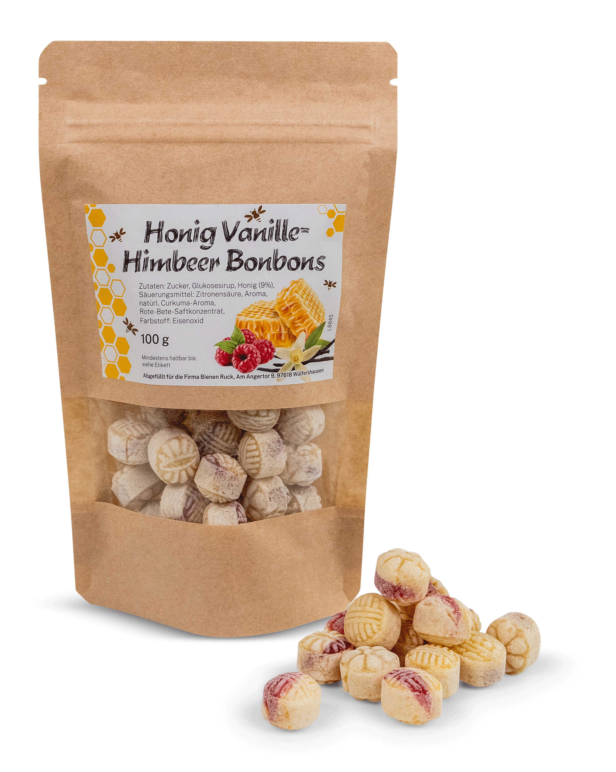 Honig Vanille Himbeer Bonbons