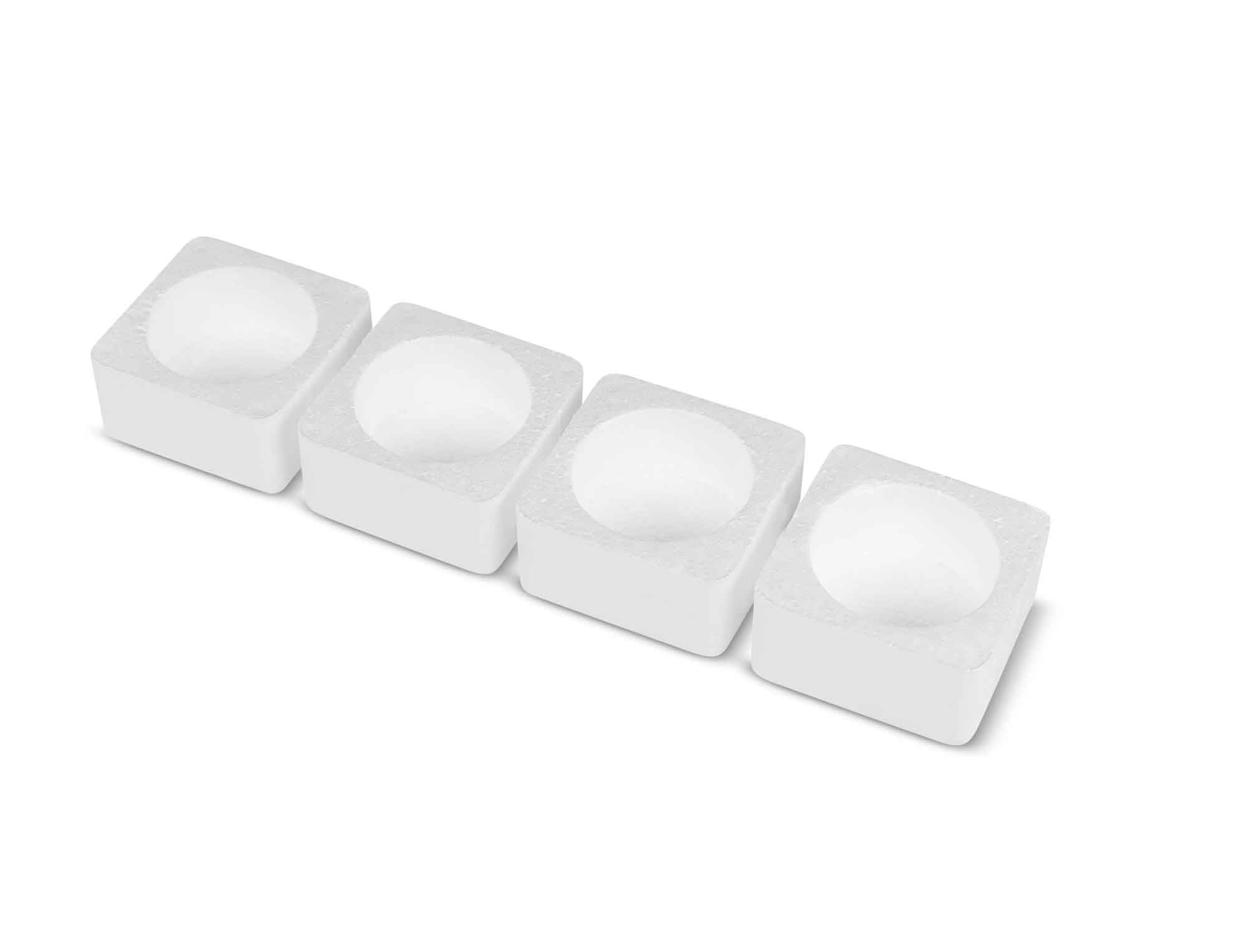 Styropor Box für 250g Glas