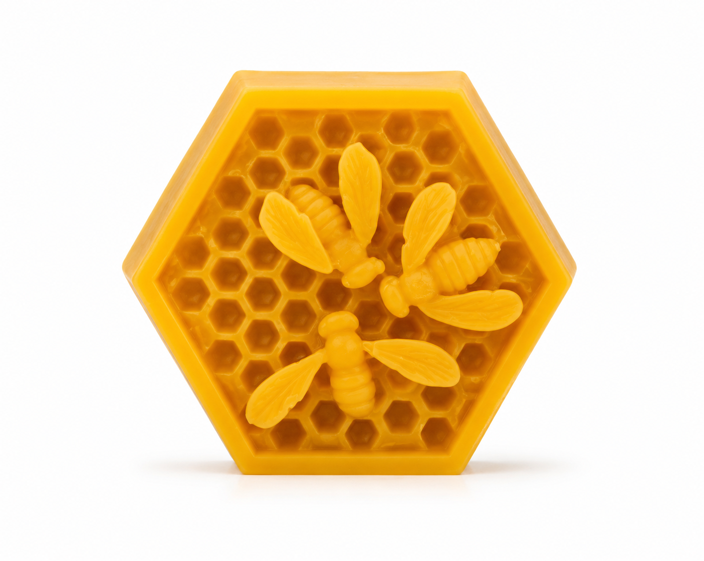 Silikon Gießform Wabe mit Bienen