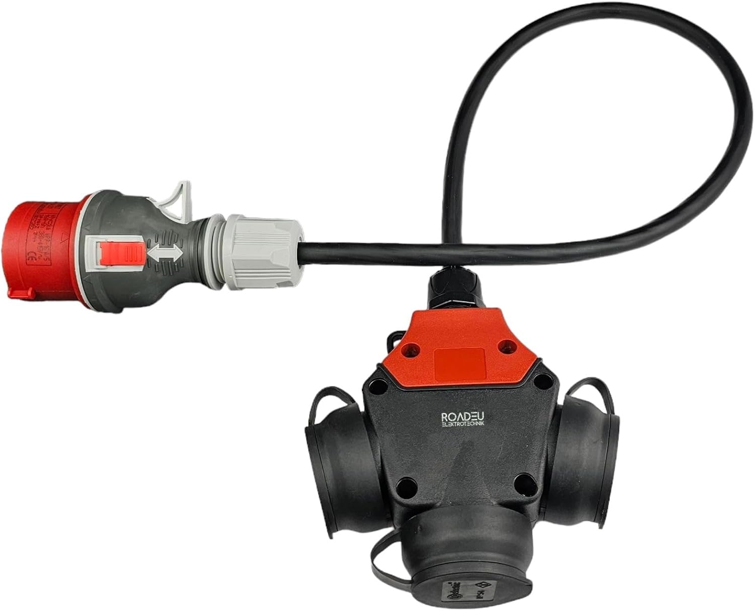 Starkstromkabel mit Verteiler 3 x 230 Volt