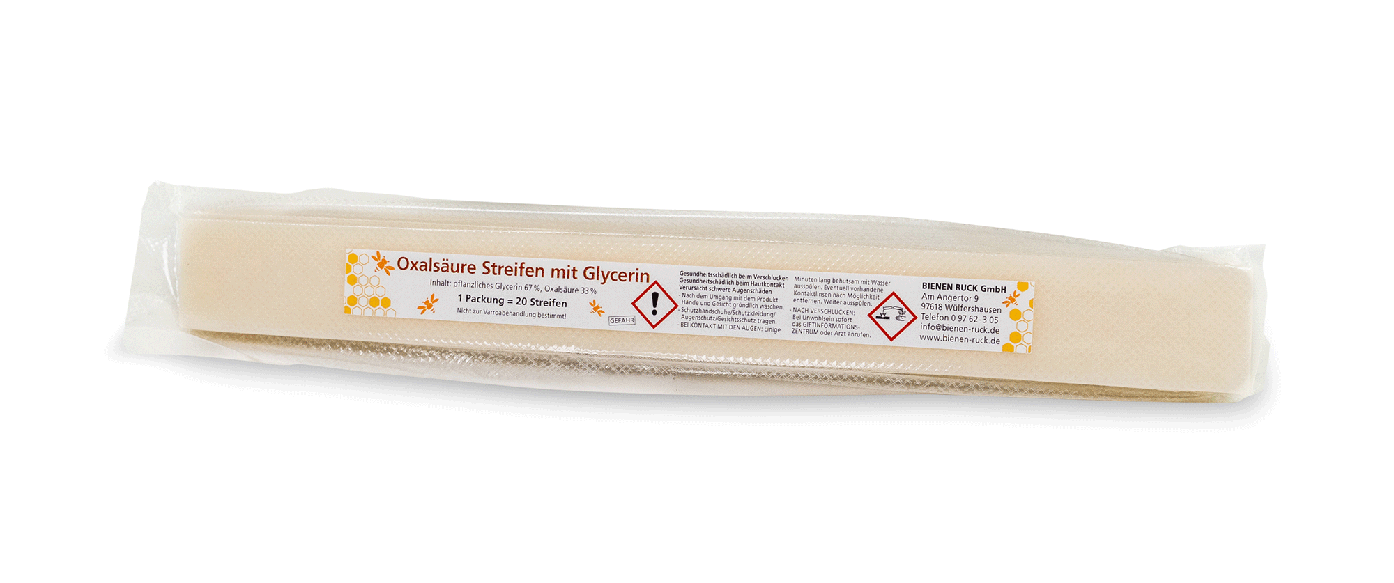 Oxalsäure Streifen auf Glyzerinbasis