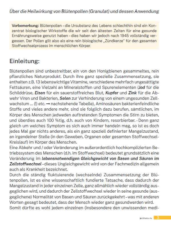 Blütenpollen