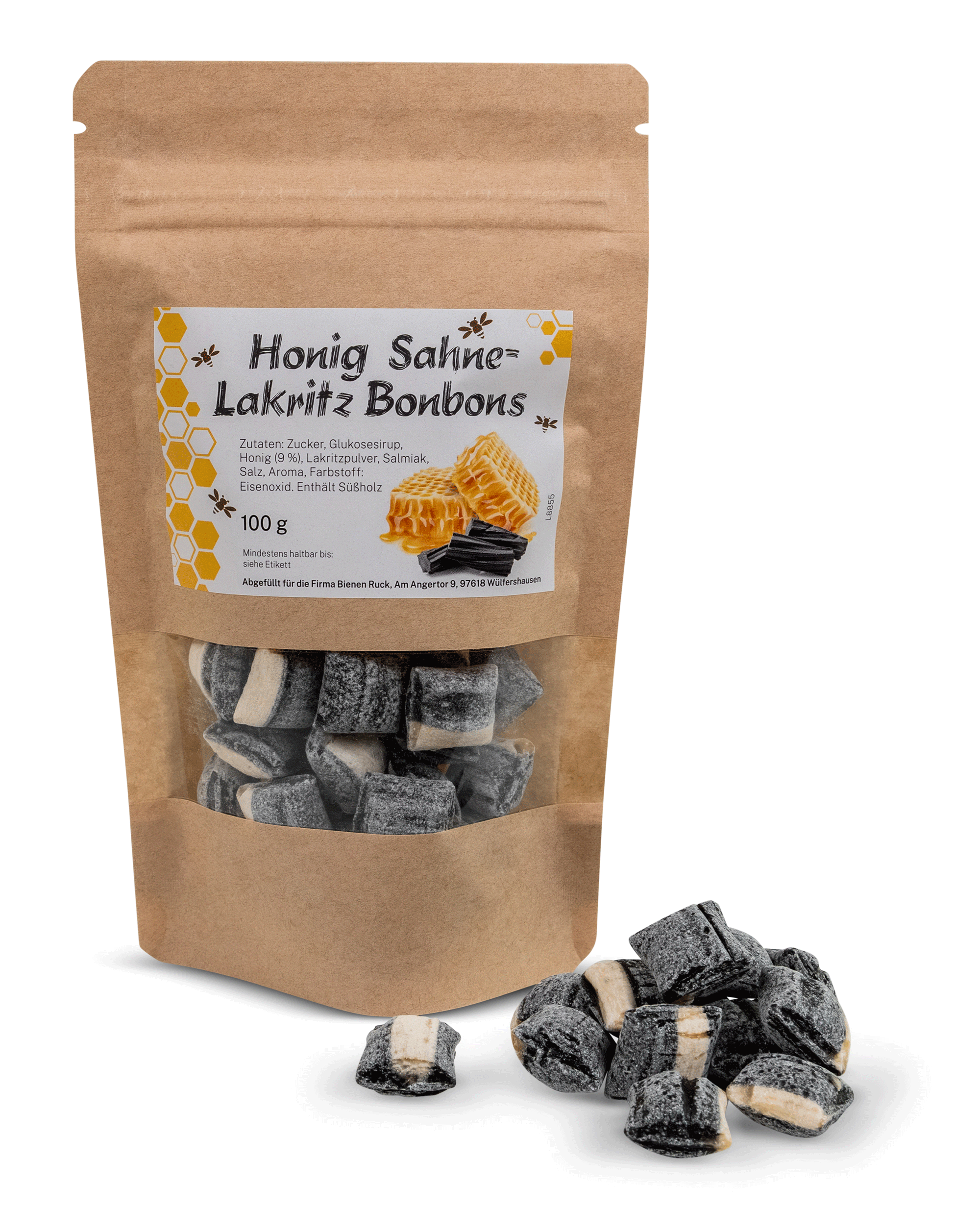 Honig Sahne Lakritz Bonbons