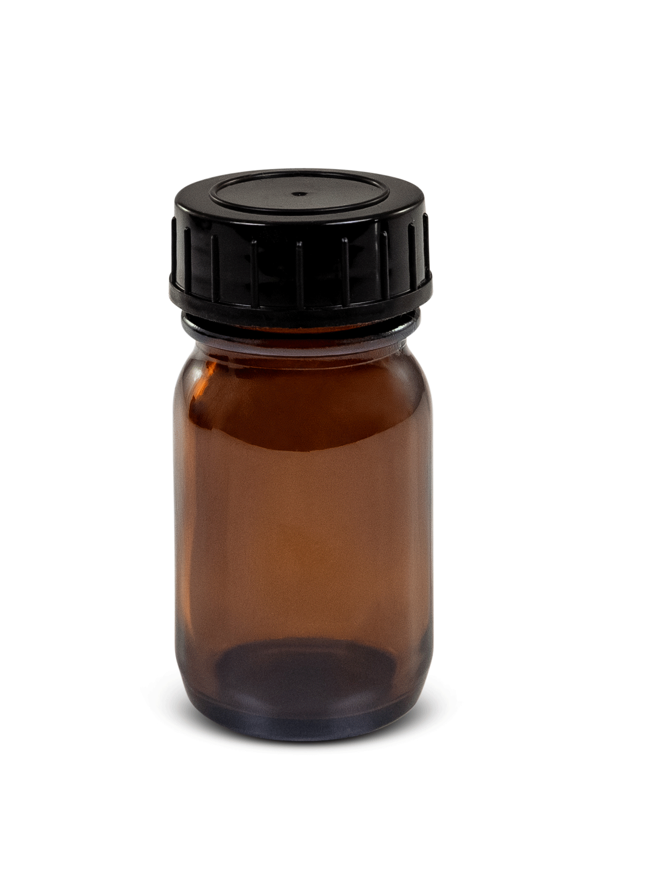 Weithalsflasche Braunglas