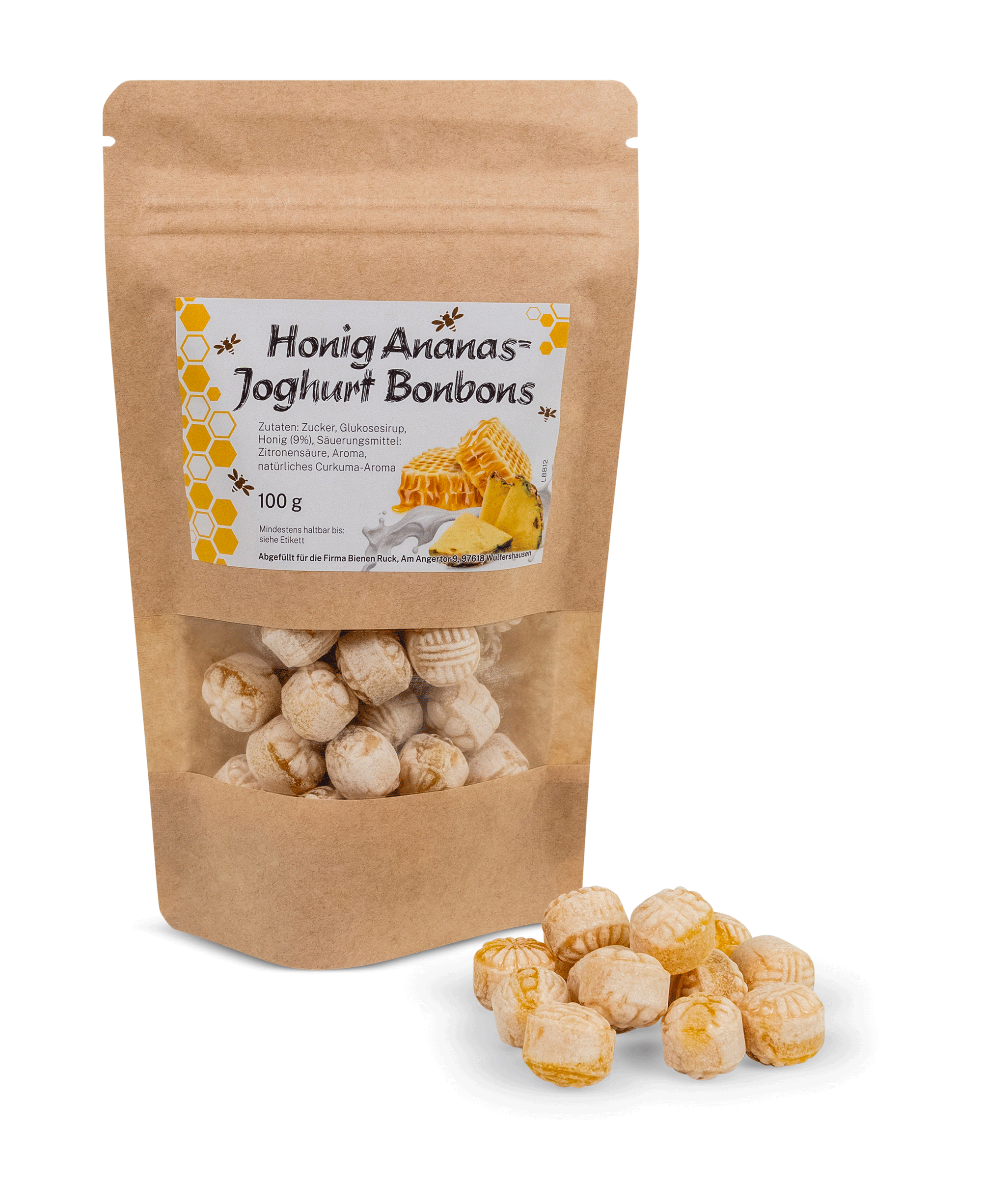 Honig Ananas Joghurt Bonbons