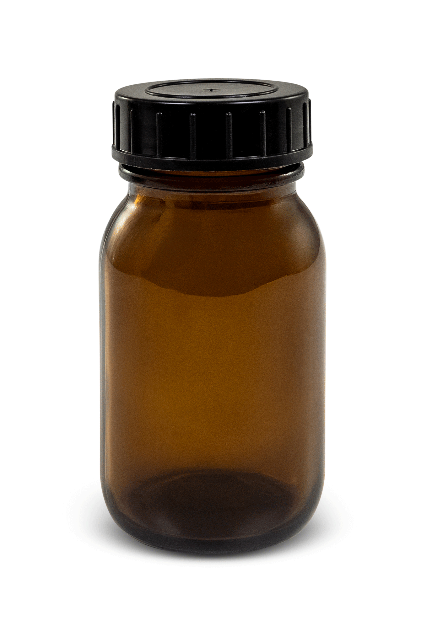 Weithalsflasche Braunglas