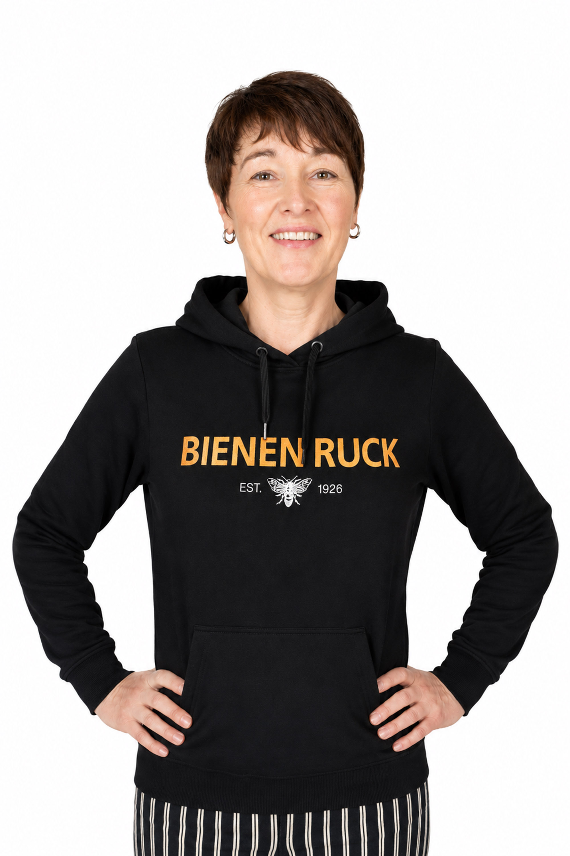 Damen Hoodie 100 Jahre Bienen Ruck