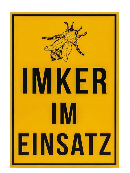 Infoschild &quot;Imker im Einsatz&quot;