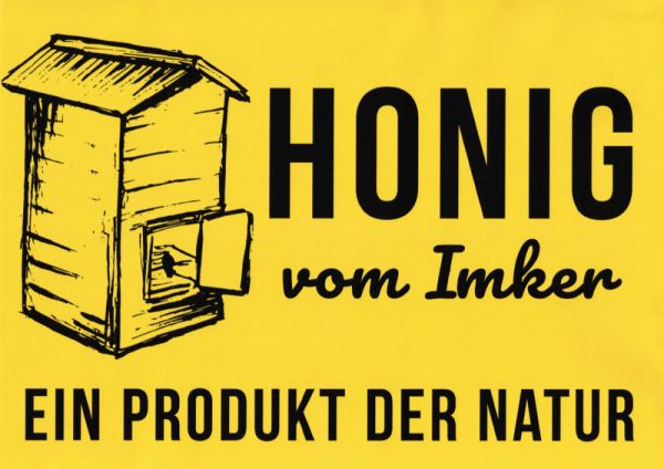 Werbeaufkleber &quot;Honig vom Imker&quot;