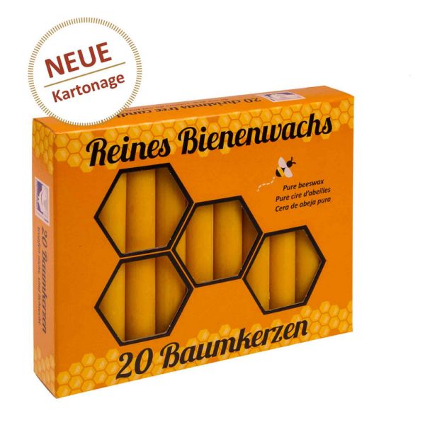 Baum-Kerzen aus Bienenwachs