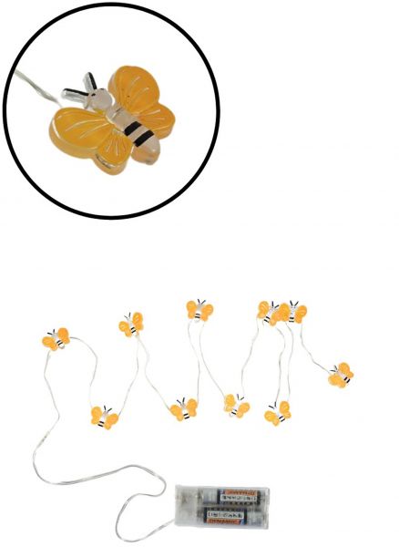 LED Lichterkette mit kleinen Bienen