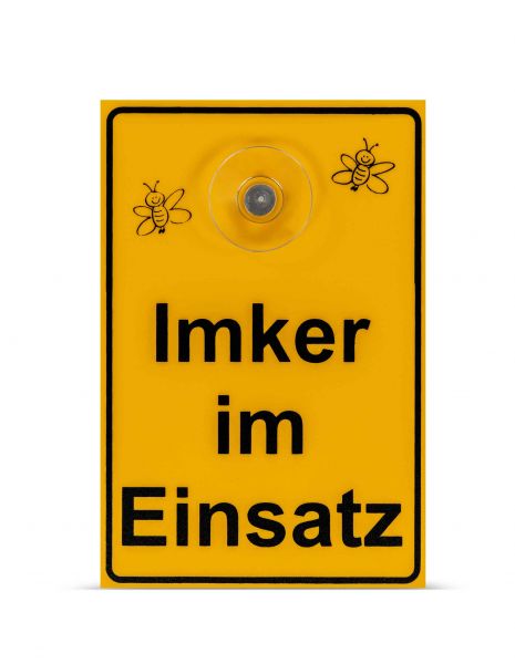 Saugnapfschild &quot;Imker im Einsatz&quot;