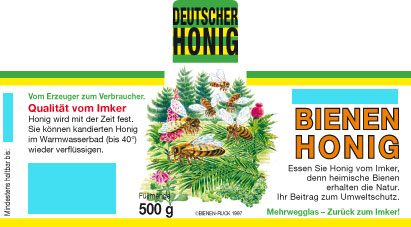 Wald Honig Etiketten Mit Namenseindruck Honig Etiketten Waldmotiv Honigverkauf Werbemittel Imkershop Bienen Ruck De